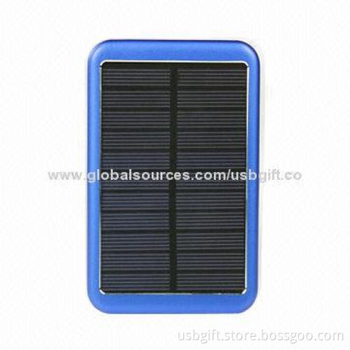 Power bank, portable external solar power bank with super thin case and USB charger